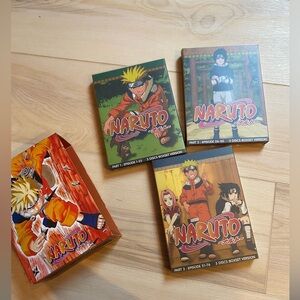 Naruto DVD set ep 01-76 Japanese language English subtitles with box